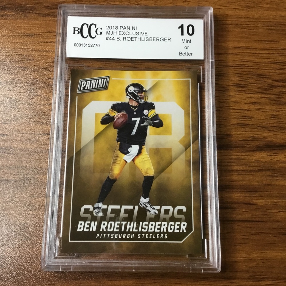 NFL Ben Roethlisberger Panini BCCG Graded 10 Gem Mint